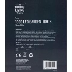 The Outdoor Living Company Solar 1000 LED Garden Lights (Warm White)
