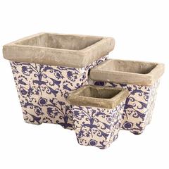 Fallen Fruits Ceramic Pot Set (3 Pc.)