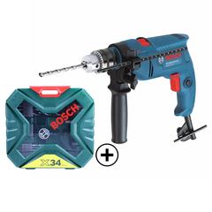 Bosch Professional Impact Drill, GSB 570 + X-Line Classic Drill Bit Set (34 Pc.)