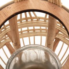 Wooden High Basket Lantern