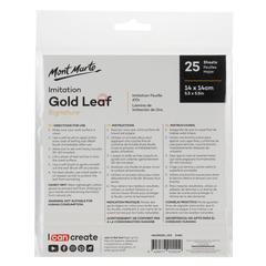 Mont Marte Gold Leaf Pack (14 x 14 cm, 25 Sheets)