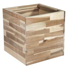 Glazed Terracotta Acacia Hori F Cubi Plant Pot Generic (28 x 28 x 28 cm, Small)