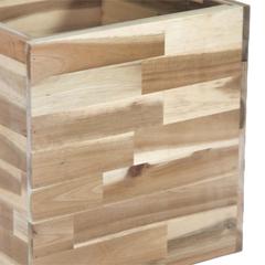 Glazed Terracotta Acacia Hori F Cubi Plant Pot Generic (28 x 28 x 28 cm, Small)