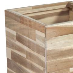 Glazed Terracotta Acacia Hori F Cubi Plant Pot Generic (35 x 35 x 36 cm, Medium)