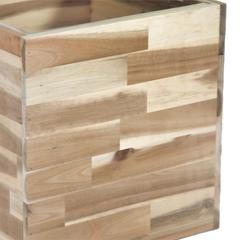 Glazed Terracotta Acacia Hori F Cubi Plant Pot Generic (35 x 35 x 36 cm, Medium)