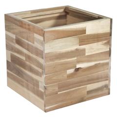 Glazed Terracotta Acacia Hori F Cubi Plant Pot Generic (43 x 43 x 45 cm, Large)