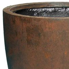 Glazed Terracotta Texas Egg Plant Pot Generic (39 x 39 x 38 cm, Large)
