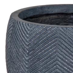 أصيص نباتات فخاري مزجج أيوا بوليت (57 × 57 × 50.5 سم، حجم كبير XL)