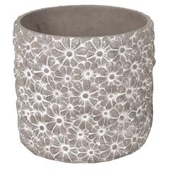 Glazed Terracotta Ciao Daisy Cylinder Plant Pot Set Generic (32 x 32 x 29 cm)