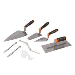 Carbon Steel Brick Trowel Set Generic (7 Pc.)