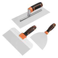 Magnusson Carbon Steel Straight Plastering Trowel Set, 3 Pc.