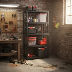 رفوف بلاستيكية 5 مستويات سكافال كيتر (90 × 60 سم)