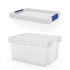 Form Xago Heavy Duty Plastic Stackable Storage Box W/Lid (28.8 x 38.9 x 20 cm, 15 L)