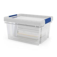 Form Xago Heavy Duty Plastic Stackable Storage Box W/Lid (28.8 x 38.9 x 20 cm, 15 L)