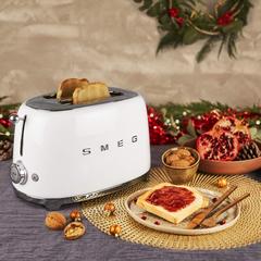 SMEG 50s Retro Style 2-Slice Toaster, TSF01WHUK (950 W)