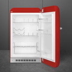 SMEG Freestanding 50s Retro Style Refrigerator, FAB10HRRD5 (135 L)