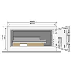 Yale Certified Laptop Safe Box, YLM/200/EG1