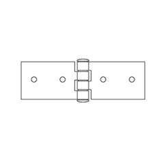 Suki Heavy Duty Steel Gate Hinge (12 x 3.5 cm)
