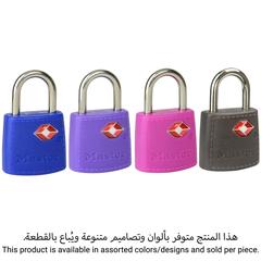 عبوة قفل ماستر لوك معدني معتمد من إدارة أمن النقل (3.8 × 2.3 × 1.1 سم، ألوان متنوعة، قطعتان)