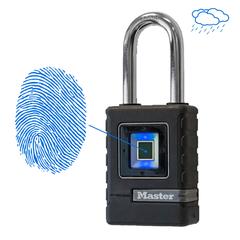 Master Lock Metal Heavy Duty Biometric Padlock (13.5 x 5.7 x 2.7 cm)