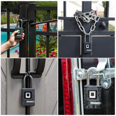 Master Lock Metal Heavy Duty Biometric Padlock (13.5 x 5.7 x 2.7 cm)