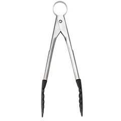 Cuisipro Stainless Steel & Silicone Tempo Locking Tongs (18 cm)