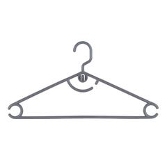 Plastic Hanger W/Hook Pack (42 x 1.5 x 21.5 cm, 24 Pc.)