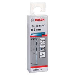 Bosch HSS PointTeq Metal Twist Drill Bit Pack (0.3 x 3.3 x 6.1 cm, 10 Pc.)