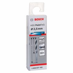 Bosch HSS PointTeq Metal Twist Drill Bit Pack (0.25 x 3 x 5.7 cm, 10 Pc.)