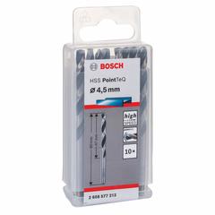 Bosch HSS PointTeq Metal Twist Drill Bit Pack (0.45 x 4.7 x 8 cm, 10 Pc.)