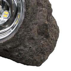 Polyresin Solar-Powered LED Decorative Rock Light (Cool White)