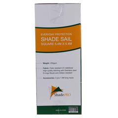 Square HDPE Shade Sail Shadepro (540 x 540 x 540 cm)