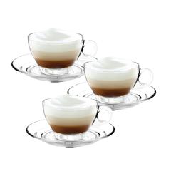 Ocean Caffe Latte Cup & Saucer Set (6 Pc.)