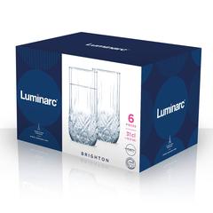 Luminarc Brighton Highball Drinking Glass Set (310 ml, 6 Pc.)