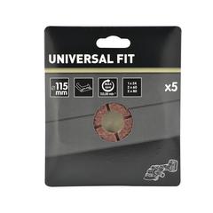 Universal Fit Sanding Disc Set (11.5 cm, Assorted Grit, 5 Pc.)