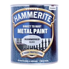 Hammerite Metal Paint (750 ml, Hammered Silver)