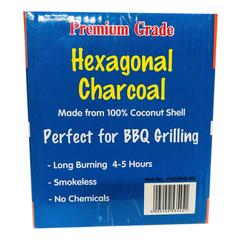 Flame-On Hexagonal Charcoal Briquettes (5 kg)