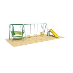 Myts Mega Funky Kids Double N' Single Swings W/Slide