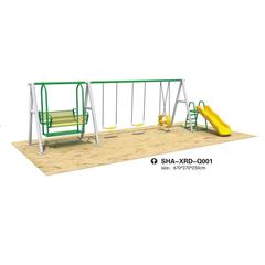 Myts Mega Funky Kids Double N' Single Swings W/Slide