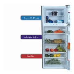 Nobel Double Door Refrigerator, NR200DFSS (168 L)