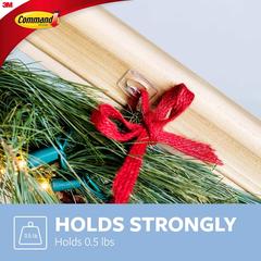 3M Command Mini Clear Hook W/ Strip Holiday Pack
