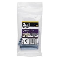 Diall Zinc-Plated Carbon Steel Roofing Nut & Bolt Pack (M5 x 50 mm, 10 Pc.)