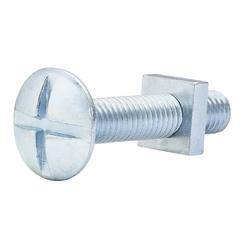 Diall Zinc-Plated Carbon Steel Roofing Nut & Bolt Pack (M8 x 40 mm, 10 Pc.)