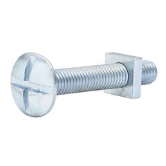 Diall Zinc-Plated Carbon Steel Roofing Nut & Bolt Pack (M8 x 50 mm, 10 Pc.)