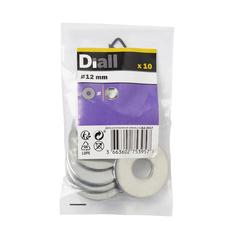 Diall Stainless Steel Flat Washer Pack (10 Pc.)