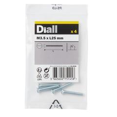 مجموعة براغي فولاذ كربوني لصندوق المفاتيح ديال (2.5 سم، 4 قطع)