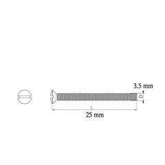 مجموعة براغي فولاذ كربوني لصندوق المفاتيح ديال (2.5 سم، 4 قطع)