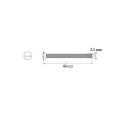 Diall Zinc-Plated Carbon Steel Switch Box Screw Pack (M3.5 x 40 mm, 4 Pc.)