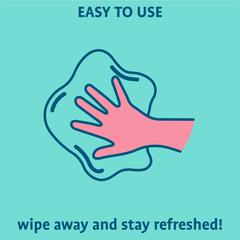 Originally Yellow Hand & Face Wipes Pack (Aloe Vera, 20 Wipes)