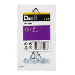 Diall Steel Shakeproof Washer Pack (M4, 10 Pc.)